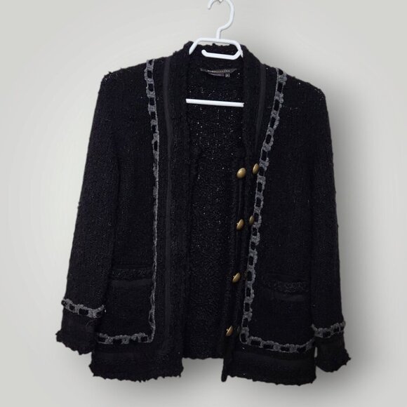 BCBG MAXAZRIA WOMENS SMALL WINTER BUTTON DOWN CARDIGAN SWEATER - Picture 6 of 7